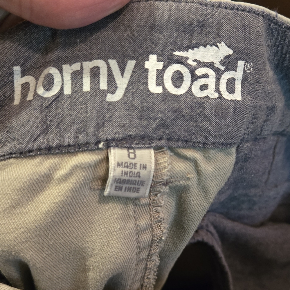 Horny Toad Women's Straight Leg Gray/tan Jeans Sz8 - Picture 9 of 10